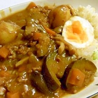 野菜たっぷり♪なすのカレー